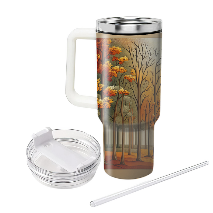 Autumn Forest Escape  Tumbler Cups