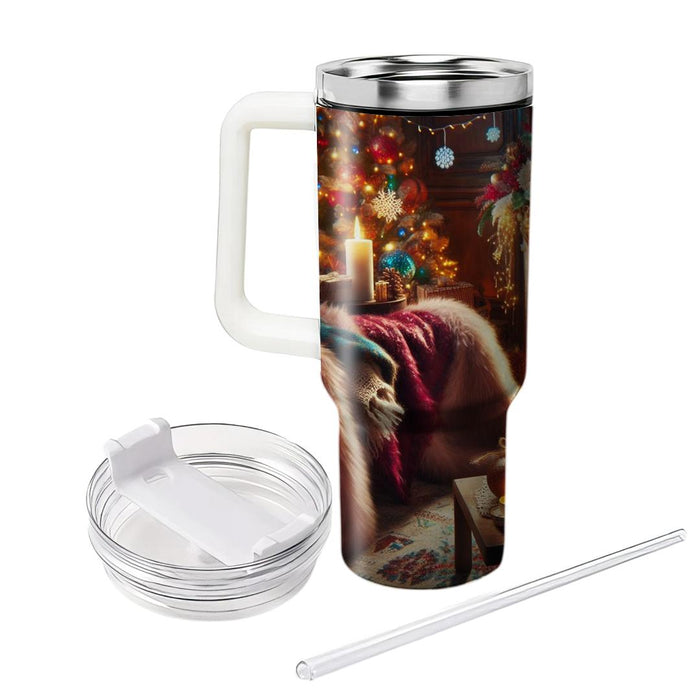 Winter Fireside Comfort  Insulated Tumblers