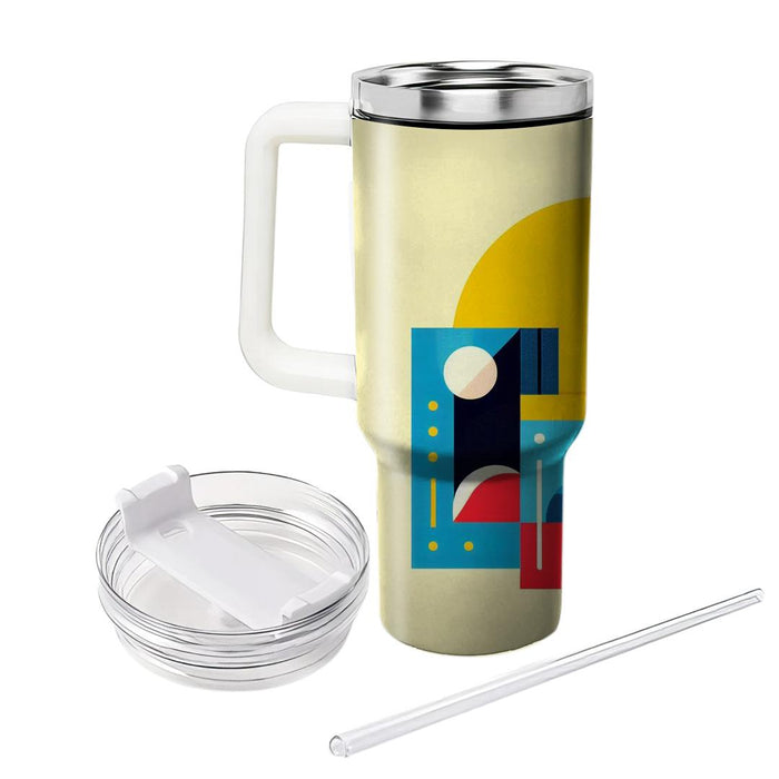 Bold Color Block Patterns  Personalized Tumblers