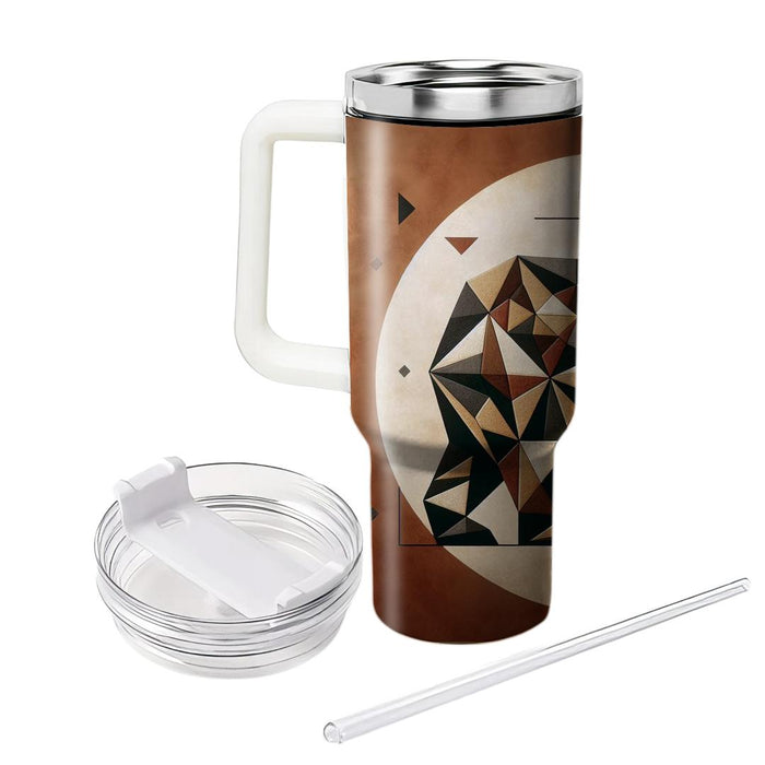 Geometric Bear Adventure  Travel Tumblers