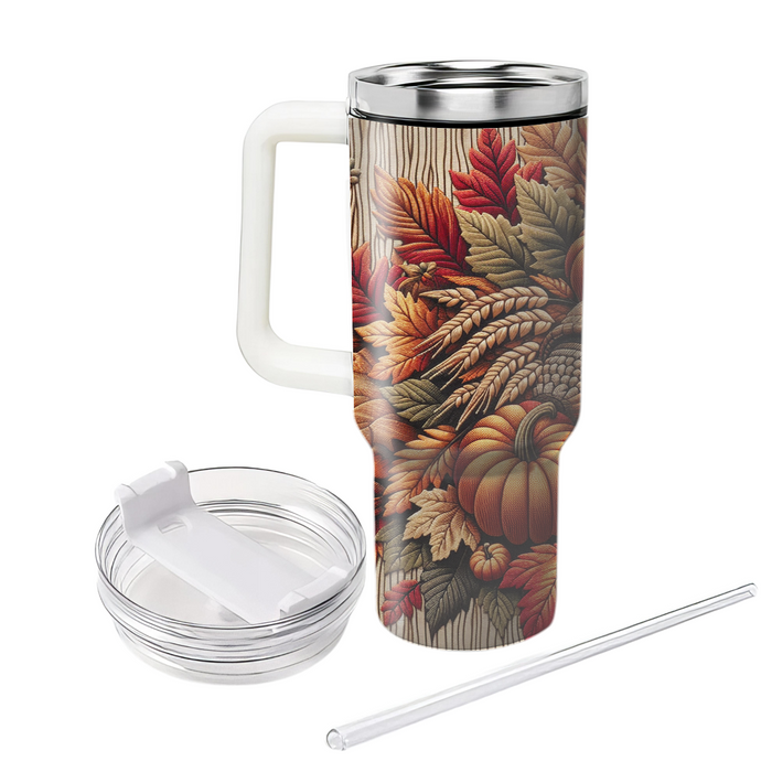 Autumn Harvest Blessings  Personalized Tumblers