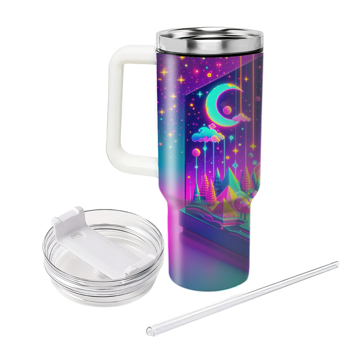 Neon Dreamscapes Insulated Tumblers