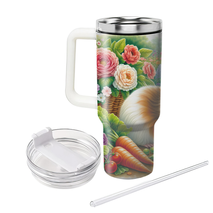 Charming Guinea Pig Garden  Tumblers With Lids