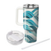 Geometric Wave Serenity  Custom Tumblers