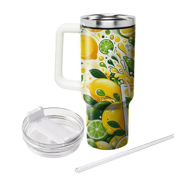 Sunny Lemonade Splash  Travel Tumblers