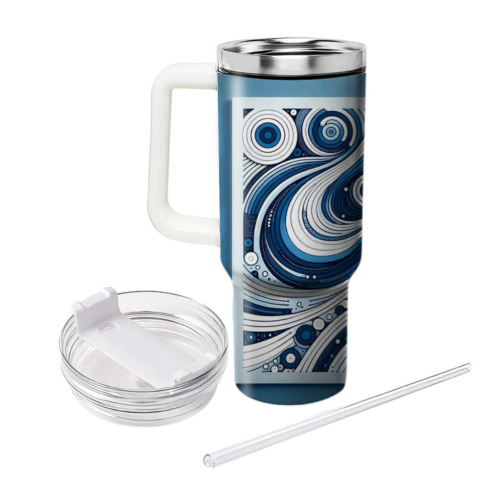 Abstract Ripple Effect  Travel Tumblers