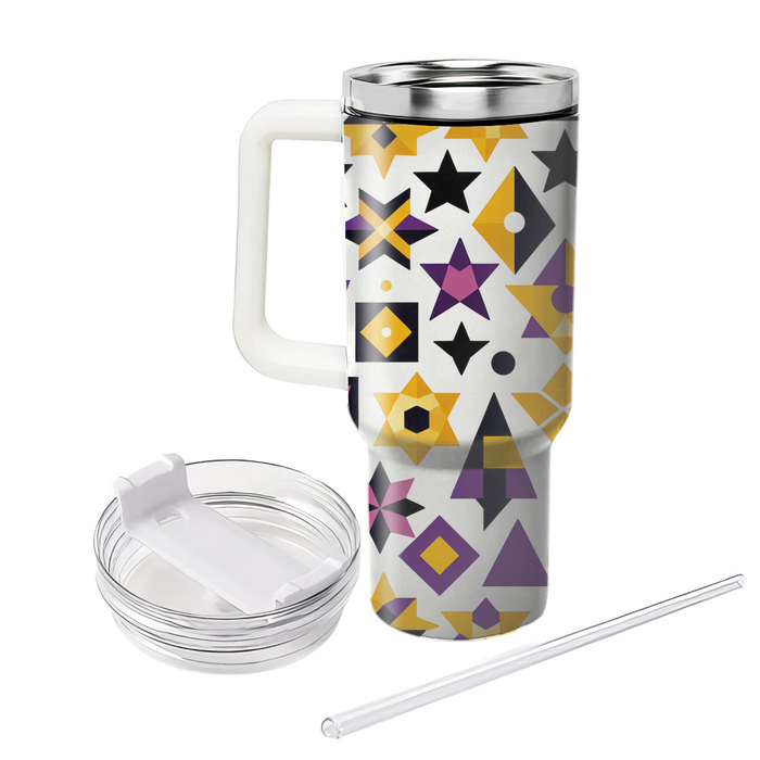 Geometric Star Array Custom Tumblers