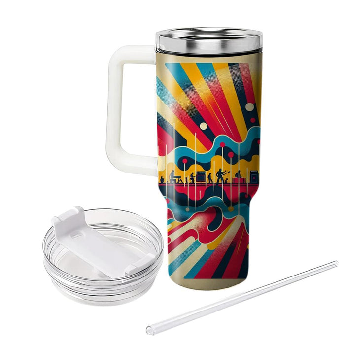 Groovy Music Waves  Decorative Tumblers