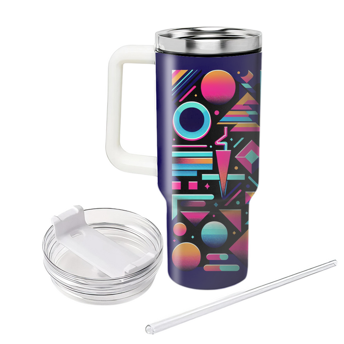 Geometric Neon Shapes  Custom Tumblers