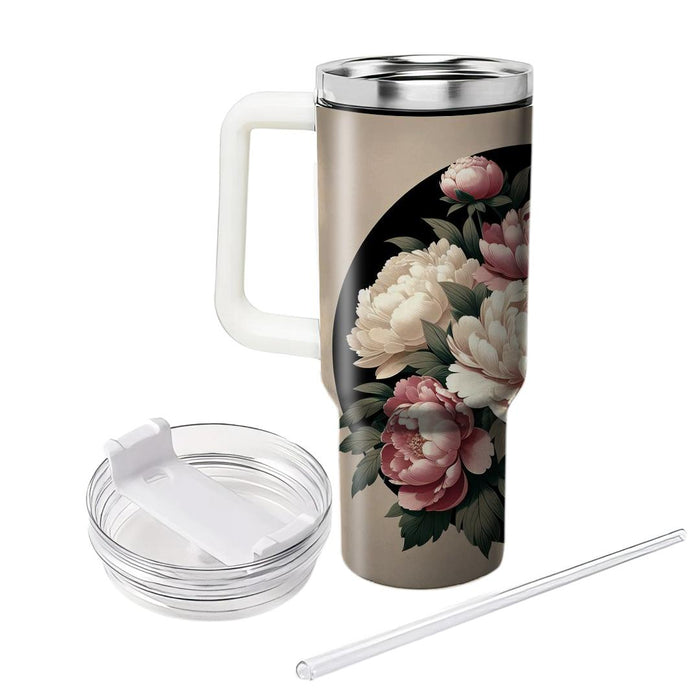 Vintage Peony Reverie  Tumbler Cups