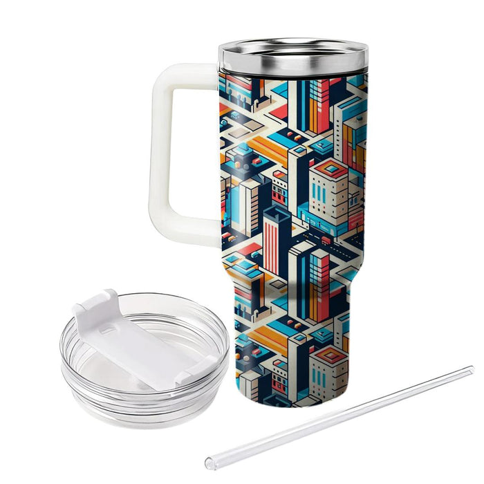 Vivid Cityscape  Tumblers With Lids