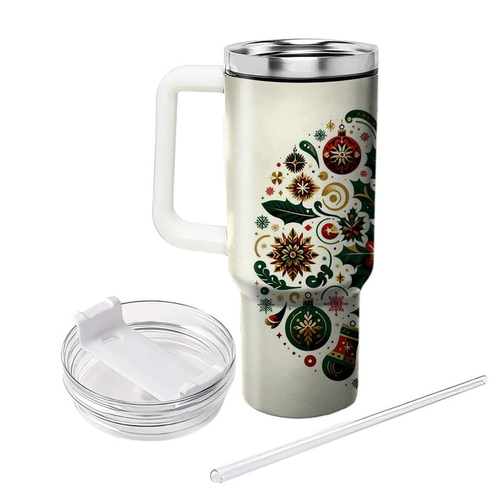 Winter Festive Charm  Travel Tumblers