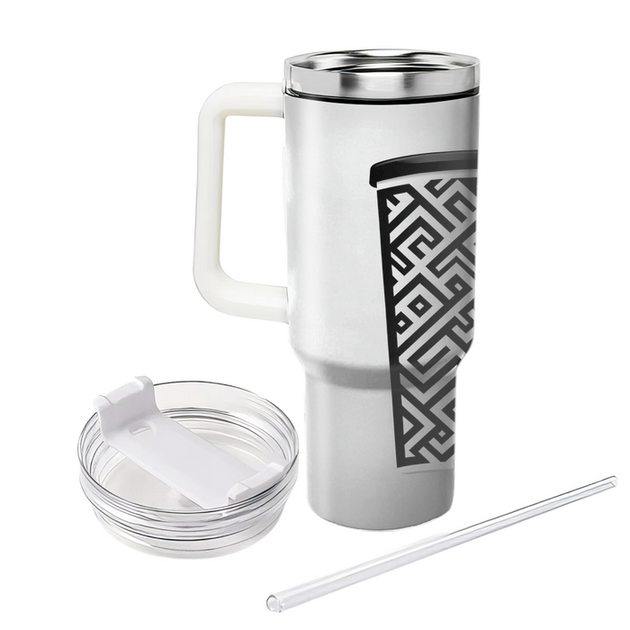 Sleek Zigzag Pattern  Insulated Tumblers