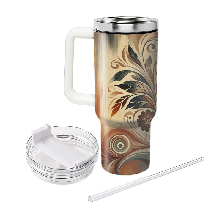 Abstract Thanksgiving Embrace Tumblers With Lids