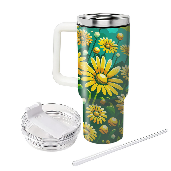 Sunny Daisy Delight  Custom Tumblers