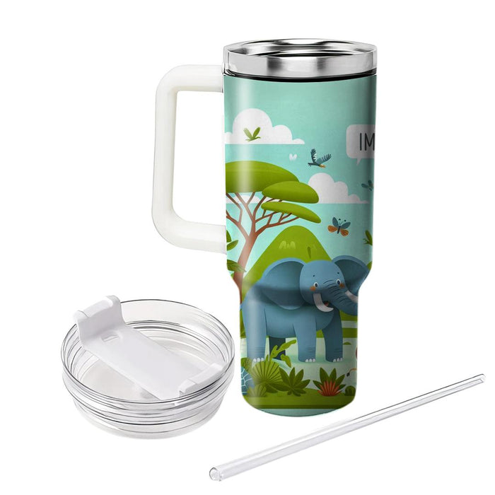 Whimsical Safari Adventure  Custom Tumblers