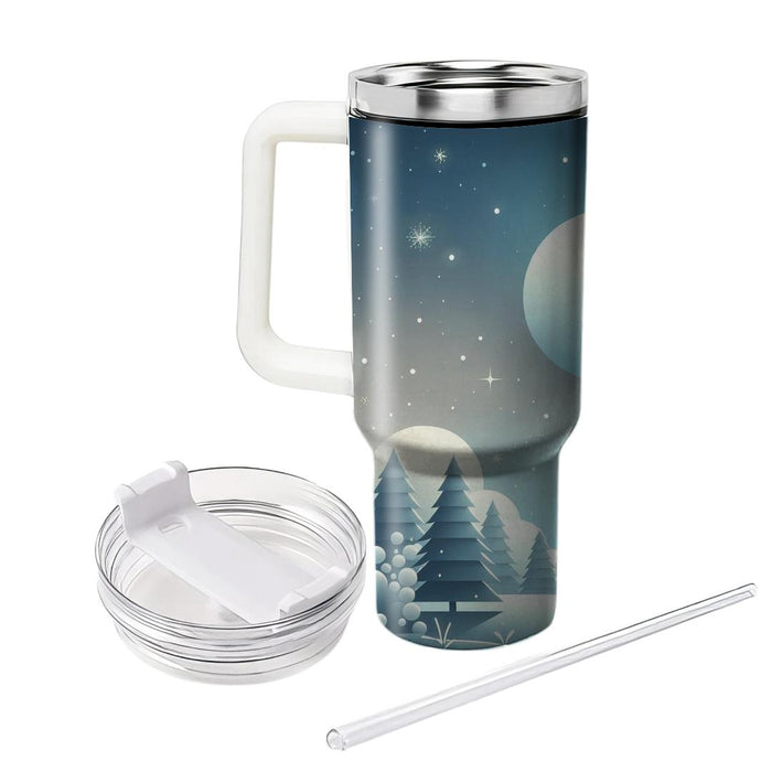 Serene Reflection - Winter Solstice  Custom Tumblers