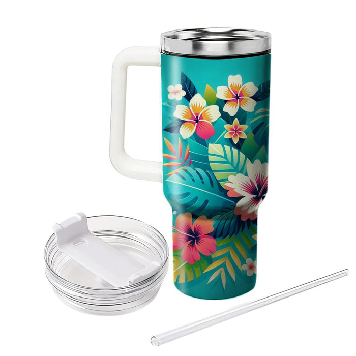 Bold Tropical Blossom  Unique Tumblers