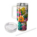 80s Retro Floral  Tumblers For Gifts