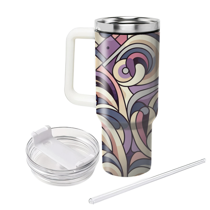 Abstract Floral Swirl  Insulated Tumblers