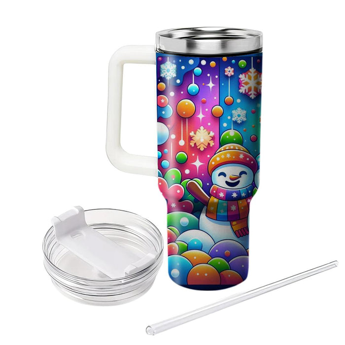 Winter Joyful Snowmen  Travel Tumblers