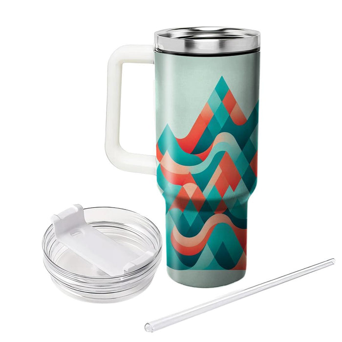 Triangular Wave Fusion  Tumblers For Gifts