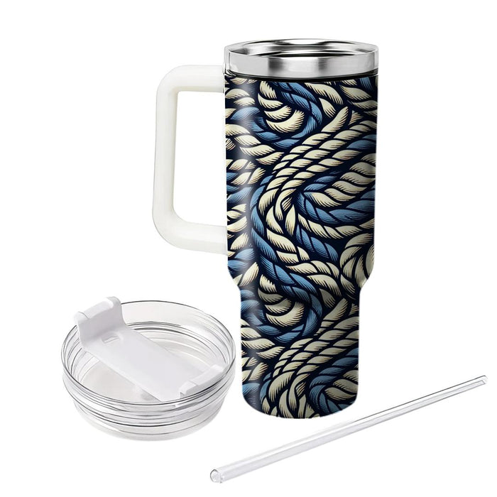 Twisted Rope Pattern  Tumblers With Lids