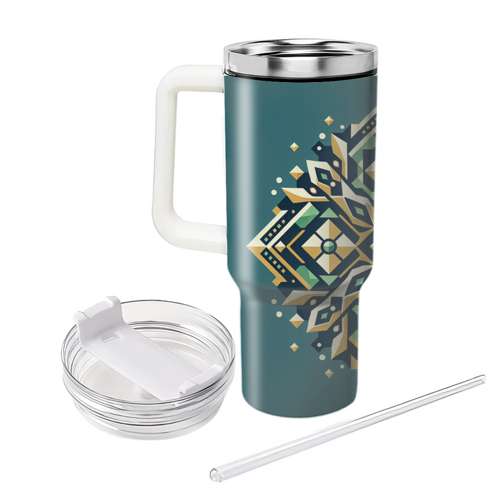 Symmetrical Diamond Mosaic  Custom Tumblers