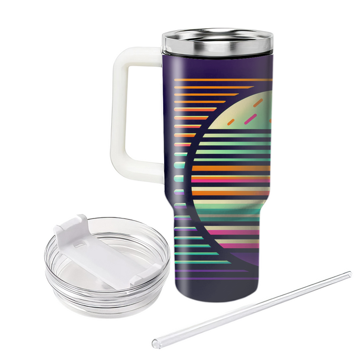 Bold Neon Stripes  Tumbler Cups