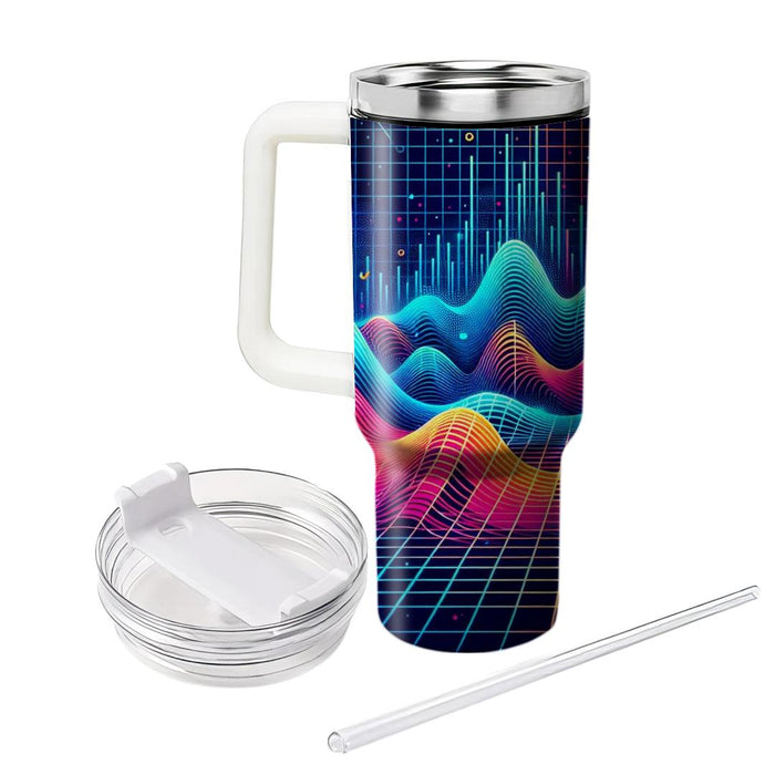 Futuristic Retro Wave  Custom Tumblers