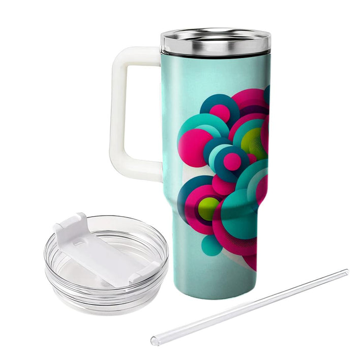 Geometric Circle Explosion  Tumblers With Lids