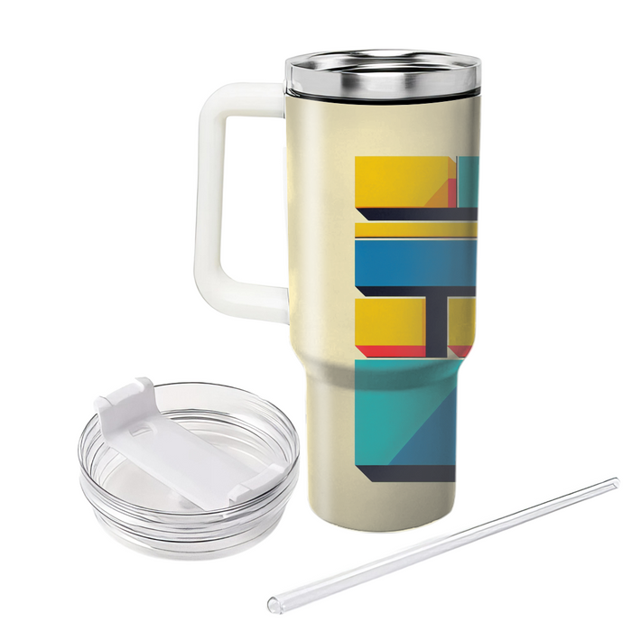 Bold Color Block  Tumbler Cups