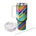 Bright Retro Stripes  Insulated Tumblers