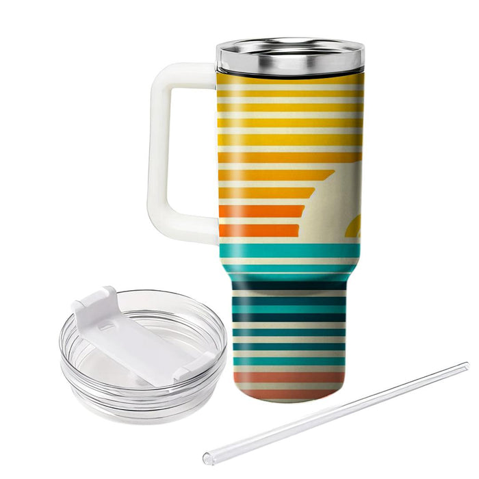 Sunny Days Stripe  Personalized Tumblers