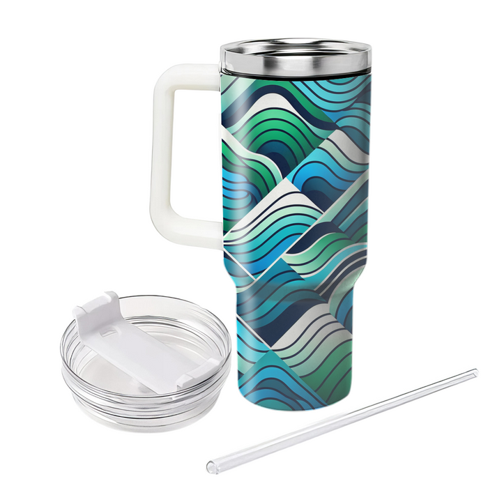 Dynamic Wave Movement Custom Tumblers