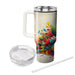 Vivid Floral Burst  Tumblers With Lids