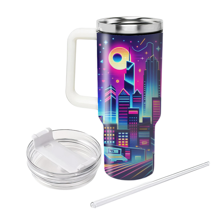 Radical 80s Neon Streets Insulated Tumblers