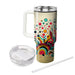 Funky Dots And Stripes  Personalized Tumblers