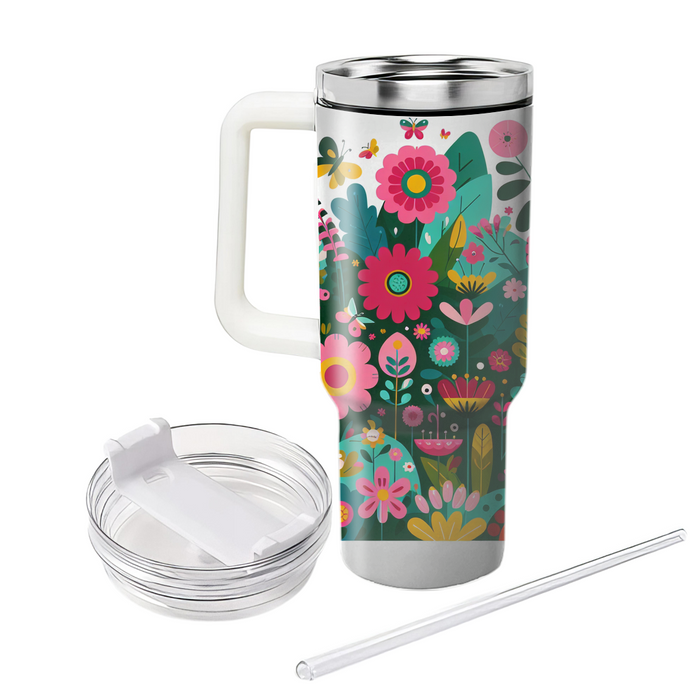 Whimsical Garden Travel Tumblers