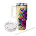 Flower Power Grooves  Tumbler Cups