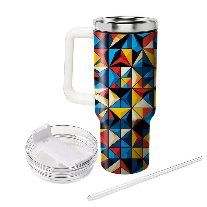 Angular Mosaic Pattern  Insulated Tumblers