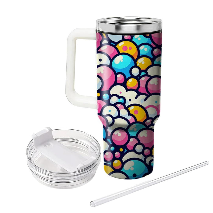 Playful Bubbles Pattern  Tumblers With Lids