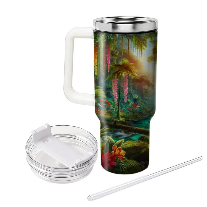 Spring Rainforest Adventure  Tumblers With Lids