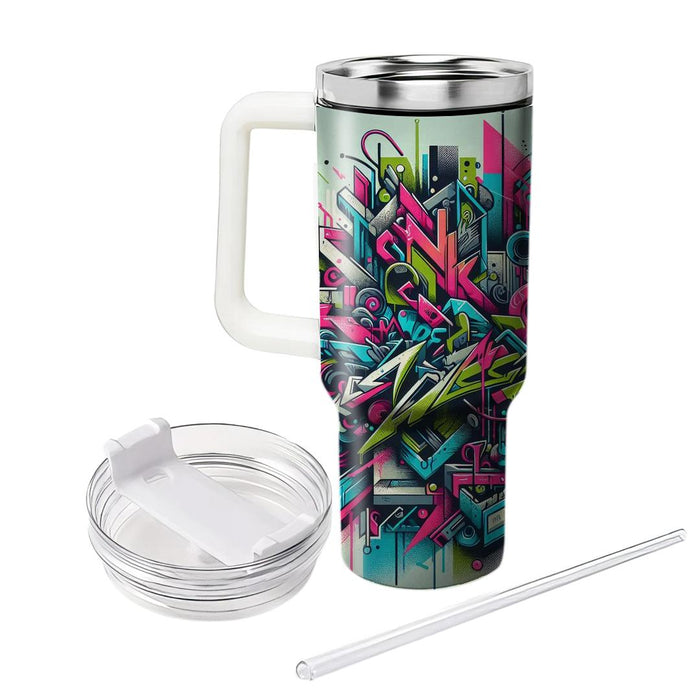 80s Graffiti Vibe  Insulated Tumblers