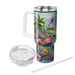 Whimsical Flamingo Paradise  Tumbler Cups