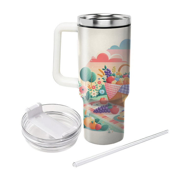 Spring Picnic Bliss  Personalized Tumblers