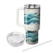 Artistic Watercolor Waves  Insulated Tumblers