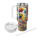 Colorful Tropical Fish Dance  Tumblers With Lids