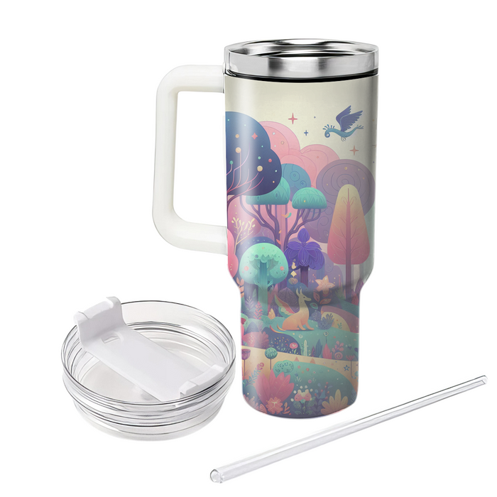 Whimsical Fairy Tale Forest Tumblers With Lids