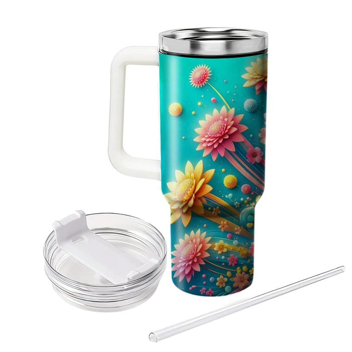 Retro Floral Fiesta  Travel Tumblers